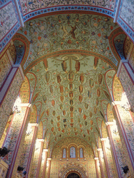 The Front Hall with the genealogic tree of Russian rulers on the ceiling, at the Ground Floor of the State Historical Museum of Russia