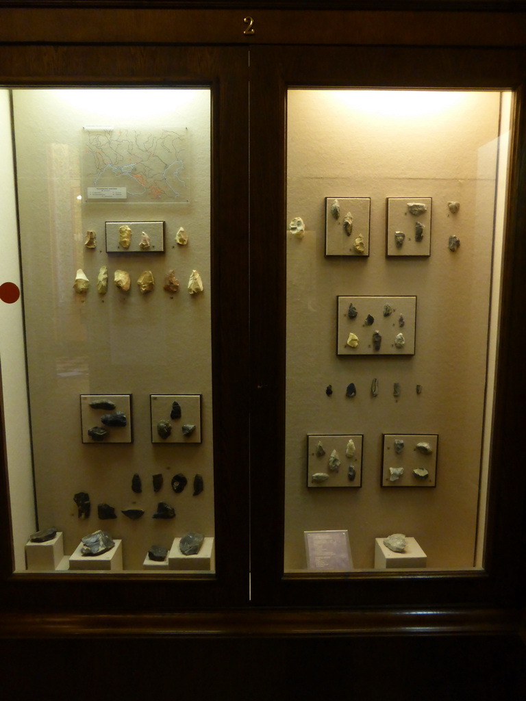 Stones at Room 1: Primitive Society Formation, Early Paleolith, at the First Floor of the State Historical Museum of Russia