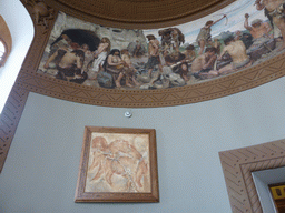 Wall paintings at Room 2: Late Paleolith, at the First Floor of the State Historical Museum of Russia