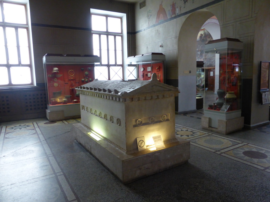 Room 6: Eastern Europe and Ancient World with a Taman sarcophagus from the Bosporan Kingdom, at the First Floor of the State Historical Museum of Russia