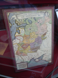 Old map of Russia at Room 10: Home and Foreign Policy, Feudal Partition of Russia, at the First Floor of the State Historical Museum of Russia