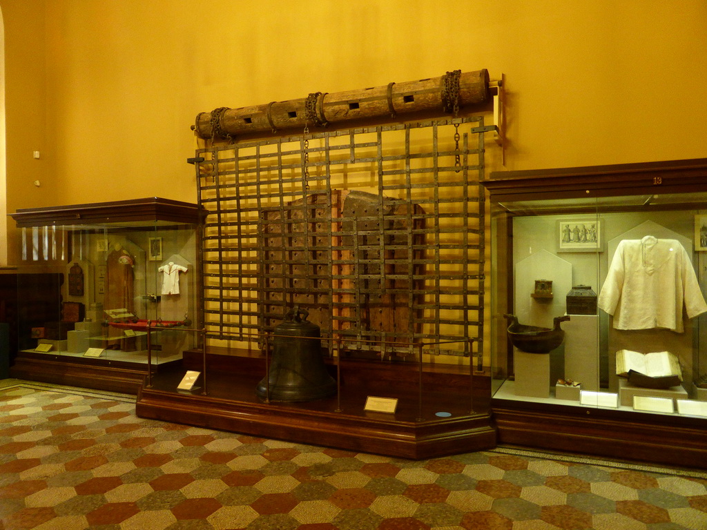 Room 15: Russian Town in the 15th  17th Centuries, Feudal Relations in Russian State, with a `Gersa` (trellis) from the Novodvinsk fortress, at the First Floor of the State Historical Museum of Russia
