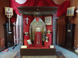 Religious clothing and other items at Room 19: Russian Orthodox Church in the 16th and 17th Centuries, at the First Floor of the State Historical Museum of Russia