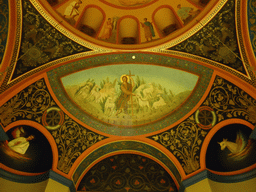 Frescoes at the ceiling of the Room of the Temporary Exhibition at the First Floor of the State Historical Museum of Russia