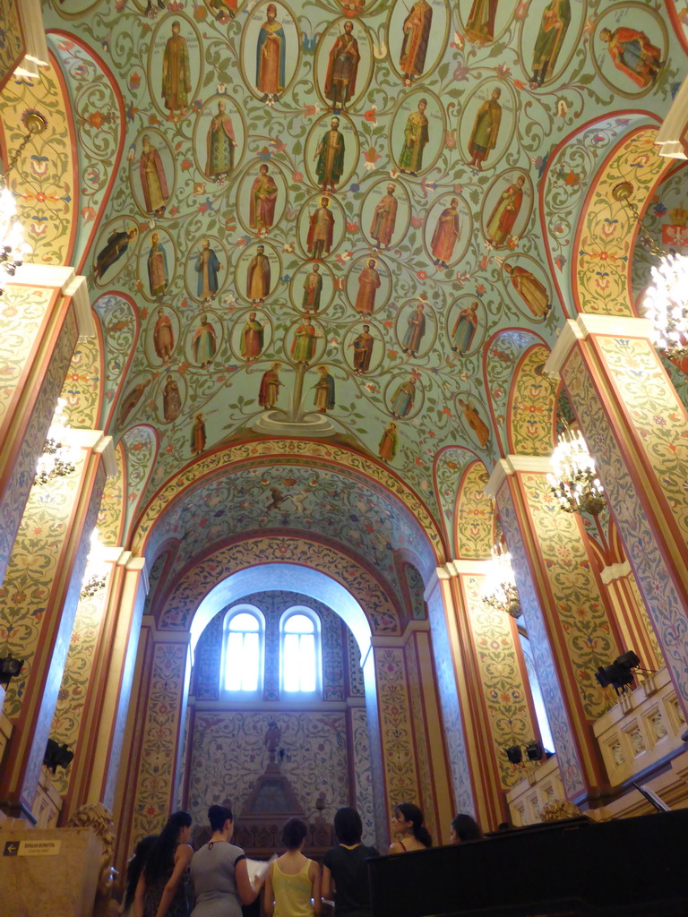 Choir at the Front Hall with the genealogic tree of Russian rulers on the ceiling, at the Ground Floor of the State Historical Museum of Russia