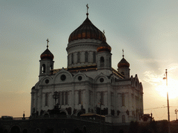 The Cathedral of Christ the Saviour, viewed from the tour boat on the Moskva river