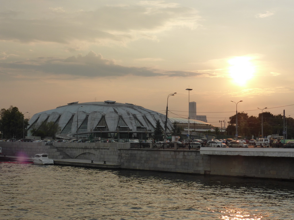 The Druzhba Multipurpose Arena, the Luzhniki Stadium and the Moskva river, viewed from the tour boat