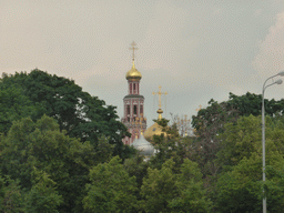 Towers of the Novodevichy Convent, viewed from the tour boat on the Moskva river