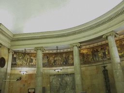 Hallway with mosaics of the Kievskaya subway station