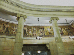 Mosaics in the hallway of the Kievskaya subway station