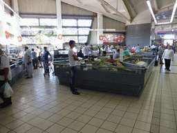 Fish market stalls at the Dorogomilovskiy Market