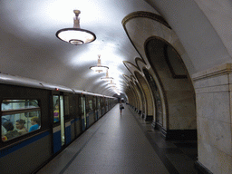 Platform at the Novoslobodskaya subway station