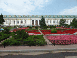 Flower bed in the Alexander Garden and the east side of the Moscow Manege
