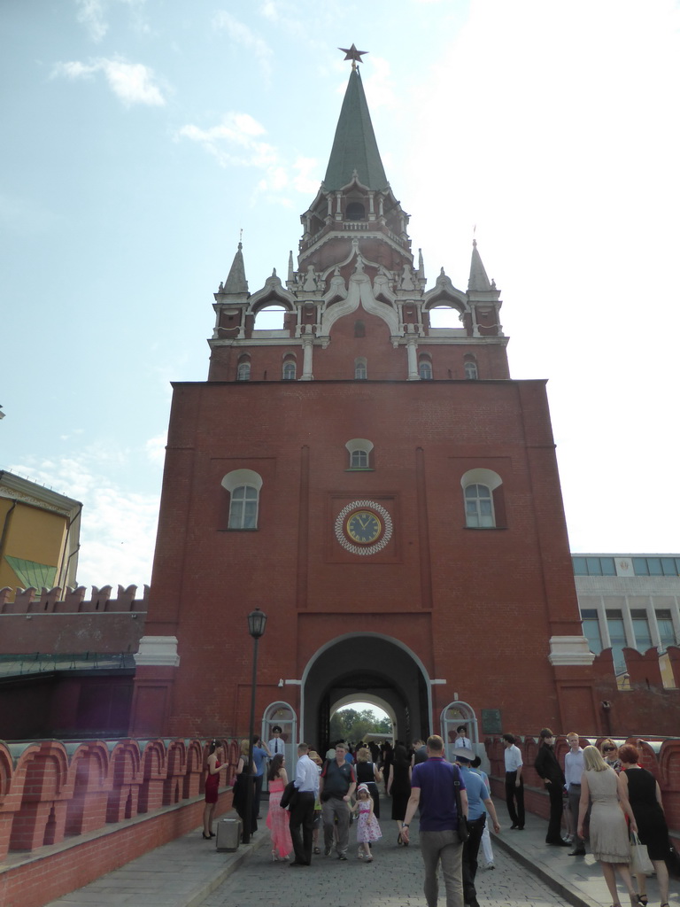 Trinity Bridge and Trinity Tower at the Moscow Kremlin