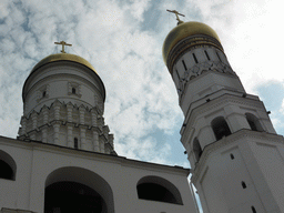 Towers of the Ivan the Great Belltower at the Moscow Kremlin