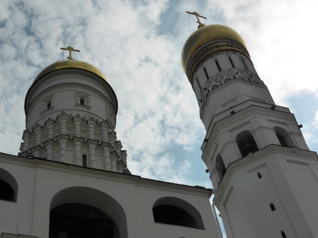 Towers of the Ivan the Great Belltower at the Moscow Kremlin