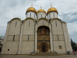 South side of the Cathedral of the Dormition at Cathedral Square at the Moscow Kremlin