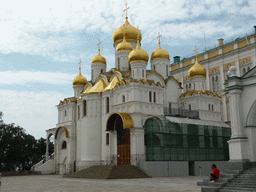 Northeast side of the Cathedral of the Annunciation at Cathedral Square at the Moscow Kremlin