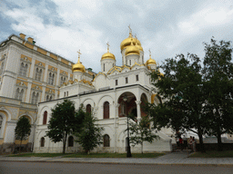 South side of the Cathedral of the Annunciation at the Borovitskaya street at the Moscow Kremlin