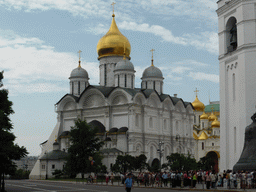 Northeast side of the Cathedral of the Archangel Michael and the Cathedral of the Annunciation at the Moscow Kremlin