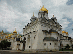 Southeast side of the Cathedral of the Archangel Michael, the Cathedral of the Annunciation and the Grand Kremlin Palace at the Moscow Kremlin