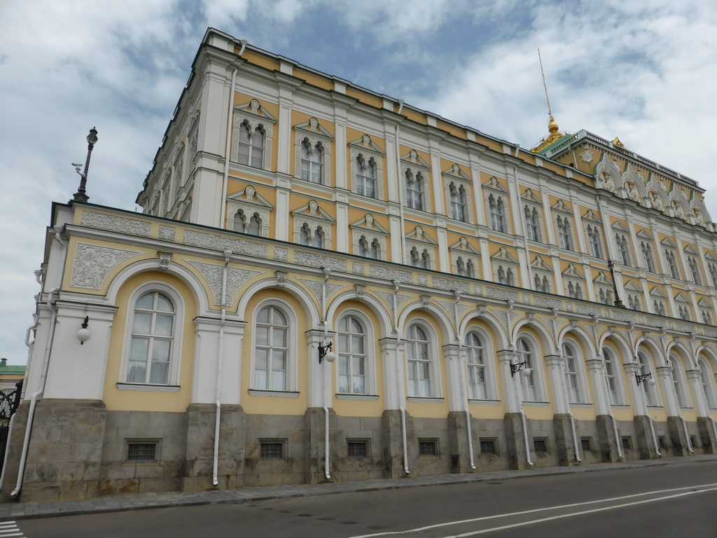 Southwest side of the Grand Kremlin Palace at the Borovitskaya street at the Moscow Kremlin