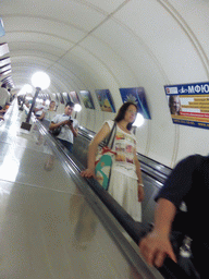 Escalator at the Taganskaya subway station