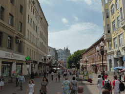 Shops and restaurants at the Arbat street