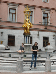 The Princess Turandot Fountain at the Arbat street