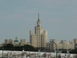 The Kotelnicheskaya Embankment Building and the Moscow Orphanage, viewed from the south side of the Red Square