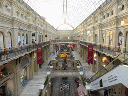 Street in the GUM shopping center, viewed from the second floor