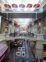Street in the GUM shopping center, viewed from the first floor