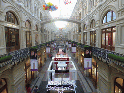 Street in the GUM shopping center, viewed from the first floor