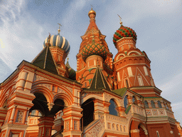 The right front of Saint Basil`s Cathedral at the Red Square