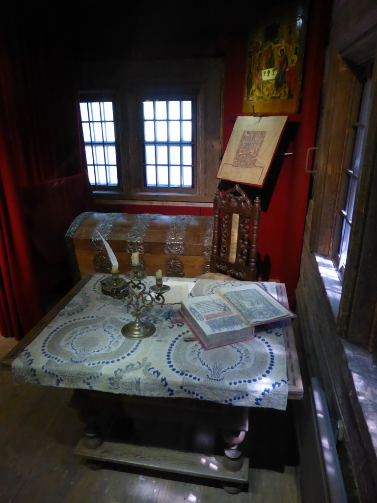 Chest and desk in the House of Peter the Great at the Kolomenskoye estate