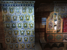 Painted tiles and closet in the House of Peter the Great at the Kolomenskoye estate