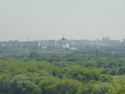 The Nikolo-Perervinsky Monastery and surroundings, viewed from the Tsar`s Courtyard at the Kolomenskoye estate