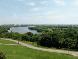 The Tsar`s Courtyard and the Moskva river and surroundings, viewed from the Gallery at the Church of the Ascension at the Kolomenskoye estate