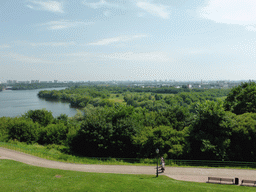 The Tsar`s Courtyard and the Moskva river and surroundings, viewed from the Gallery at the Church of the Ascension at the Kolomenskoye estate