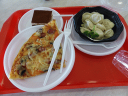 Pizza, dumplings and pie at Sheremetyevo International Airport