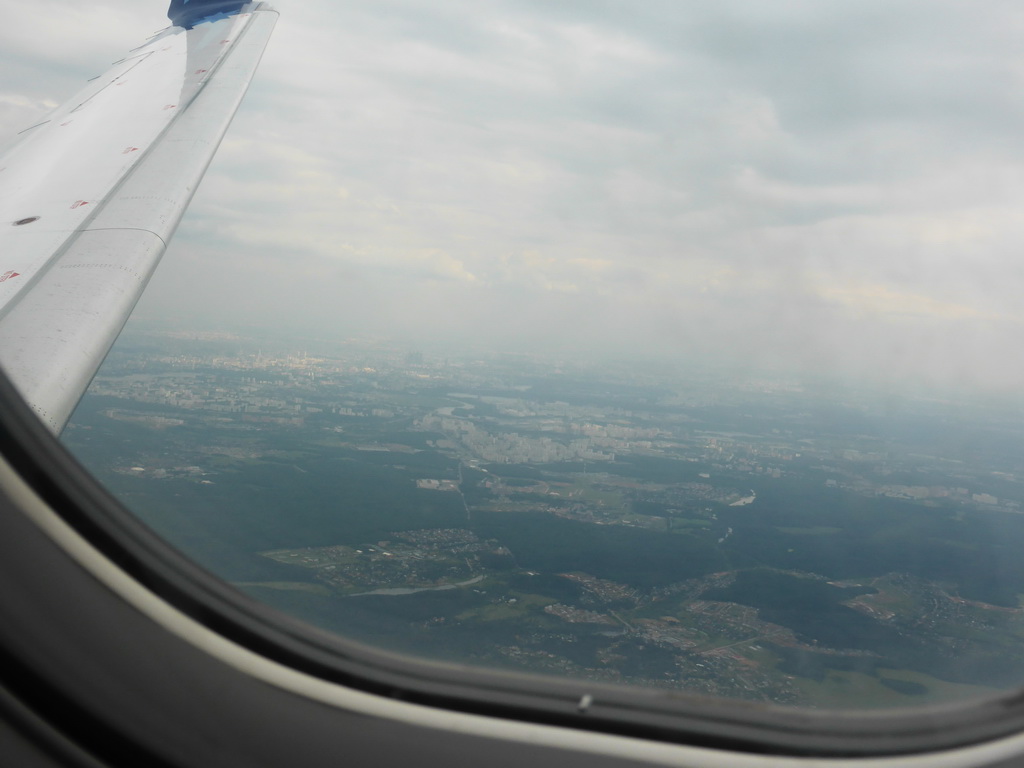 Area at the northwest side of Moscow, viewed from the plane to Tallinn