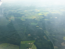 Area at the southeast side of Tallinn, viewed from the plane to Tallinn