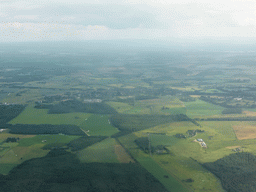 Area at the southeast side of Tallinn, viewed from the plane to Tallinn