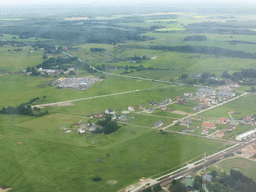 Area at the southeast side of Tallinn, viewed from the plane to Tallinn