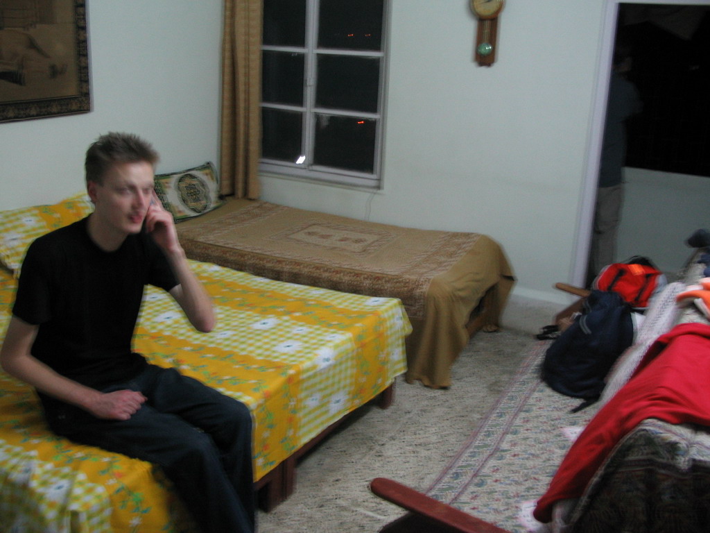 David in our guestroom in Thane, near Mumbai