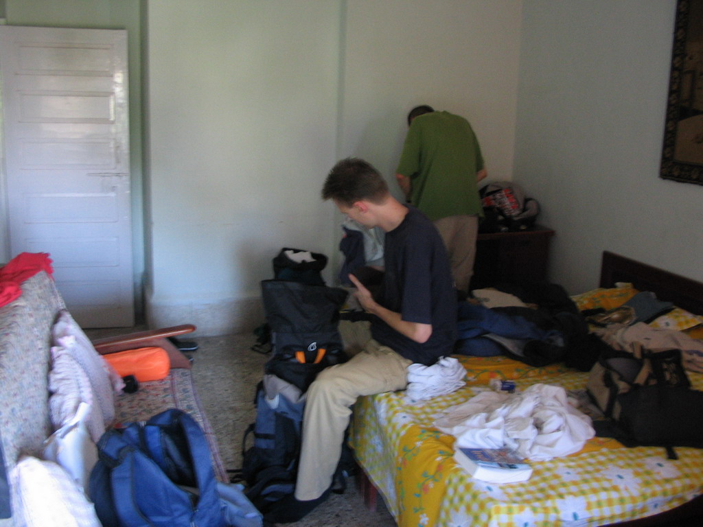 David in our guestroom in Thane, near Mumbai