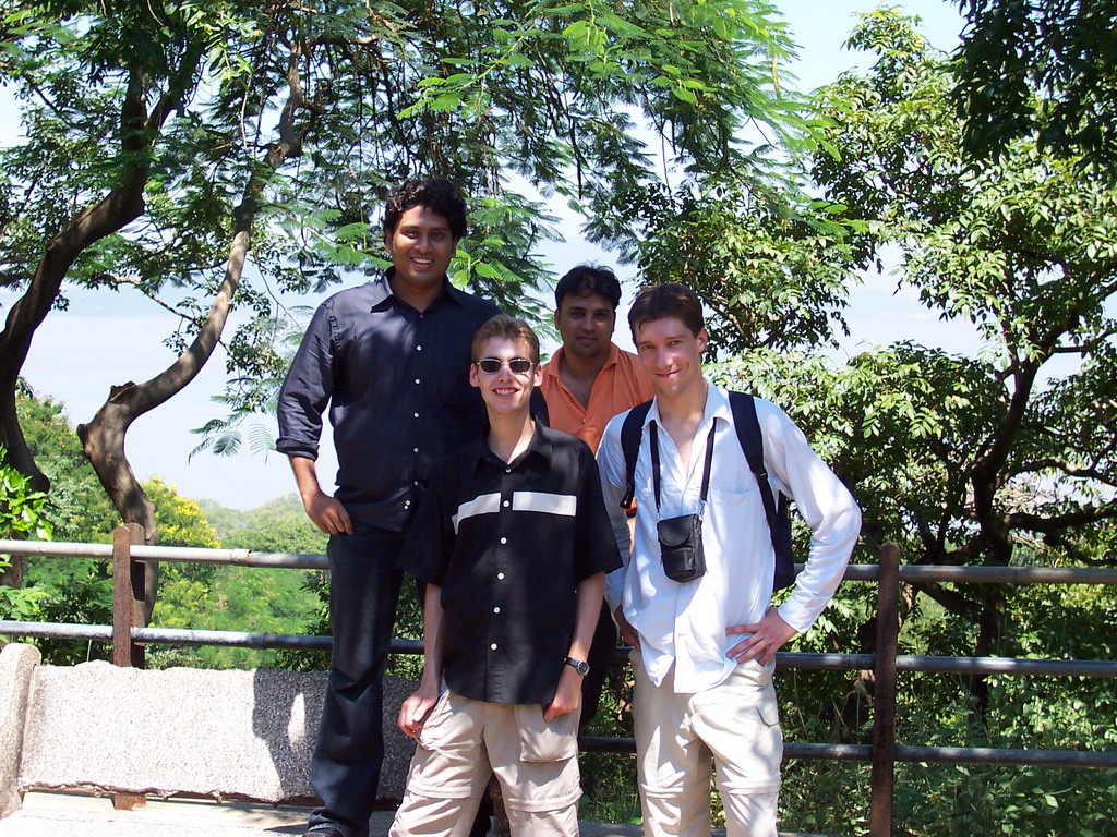 Tim, Rick, Swapnil and Parag at Elephanta Island