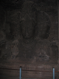 A Shiva sculpture on Elephanta Island