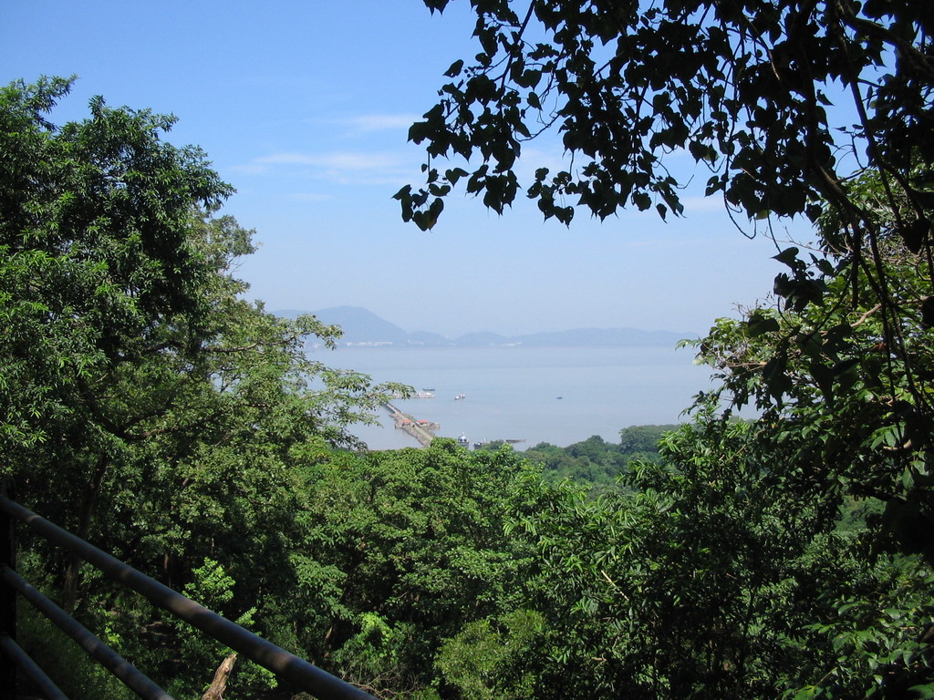 View on the pier of Elephanta Island