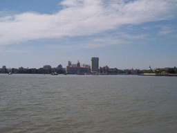 The Taj Mahal Palace & Tower and the Gateway of India, from the boat from Elephanta Island